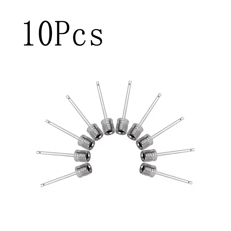 10Pcs Stainless Steel Ball Inflation Needles Air Pump Needle For Basketball Football Volleyball Sports Ball Inflating