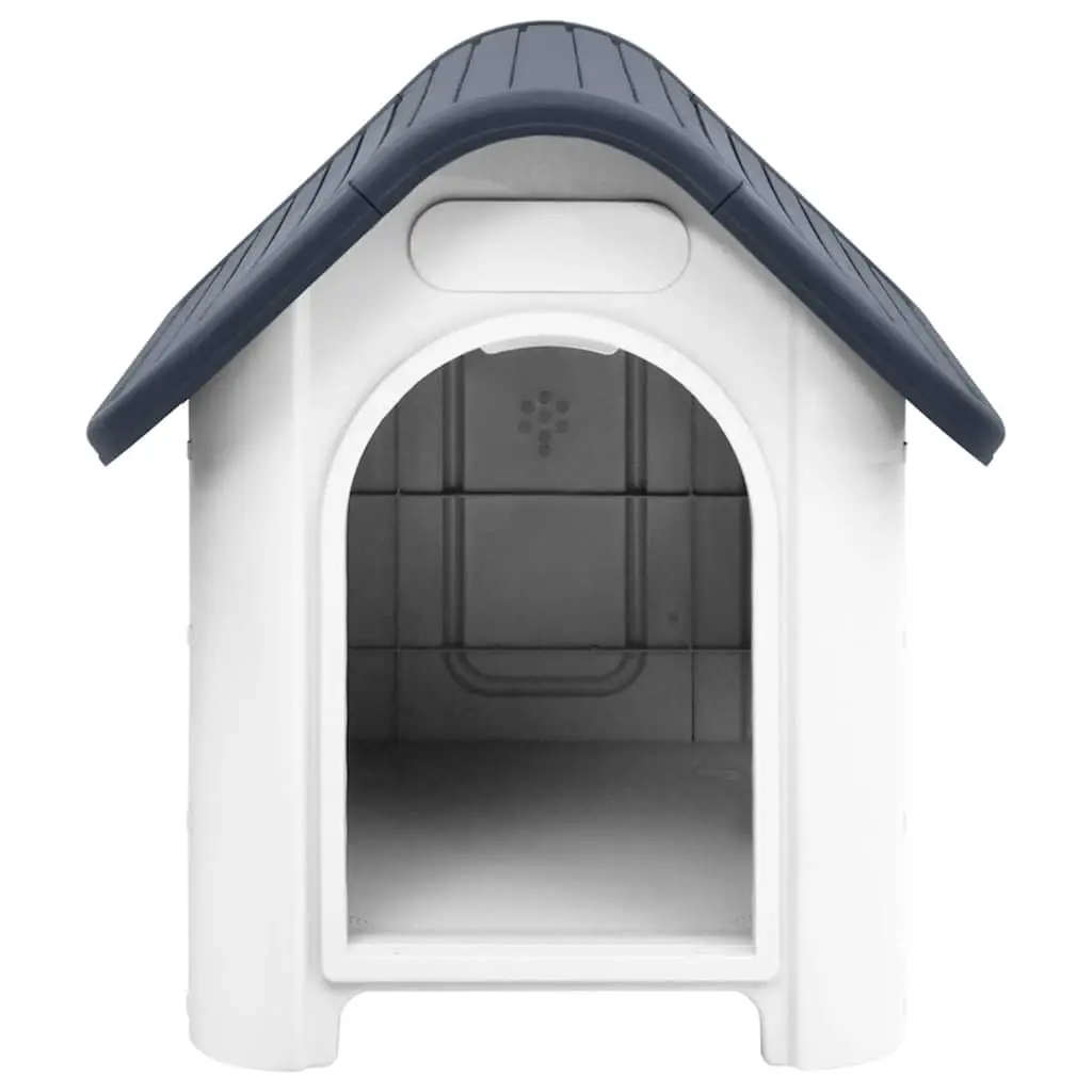Outdoor Dog House Ventilated Kennel Grey White 23.2x29.5x26, Customized