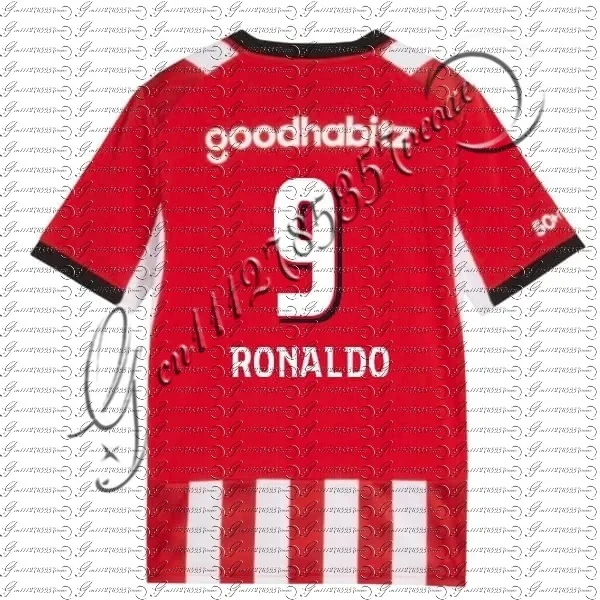 26/27 Herren Rot-Weiß Vertikal Gestreiftes Fußballtrikot Atmungsaktives Kurzarm-Trainingsjersey Uniform für Familienoutfits – Detail 3