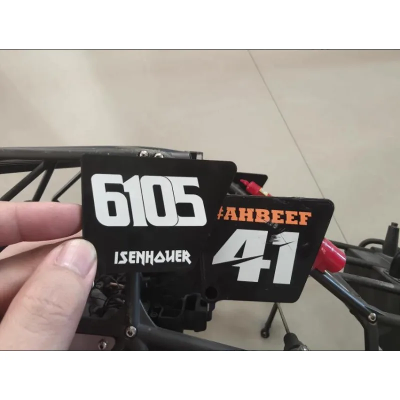 

Carbon Fiber License Plate for 1/7 UDR RC Car, Universal for All Versions, 2mm Twill Carbon Fiber, Original Hole Installation