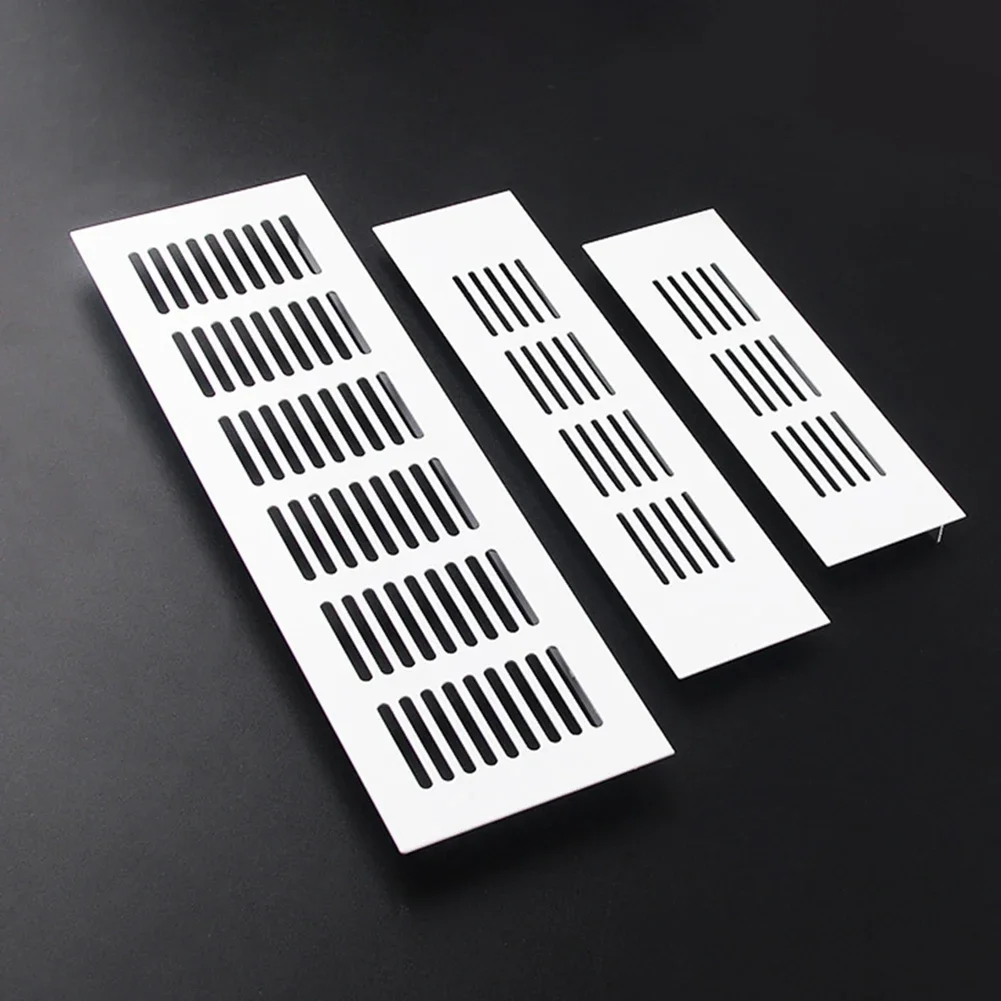 1pcs 80mm Wide Vents Perforated Sheet Aluminum Alloy Air Vent Cabinet Wardrobe Ventilation Grille Vents Grille Ventilation-Cover