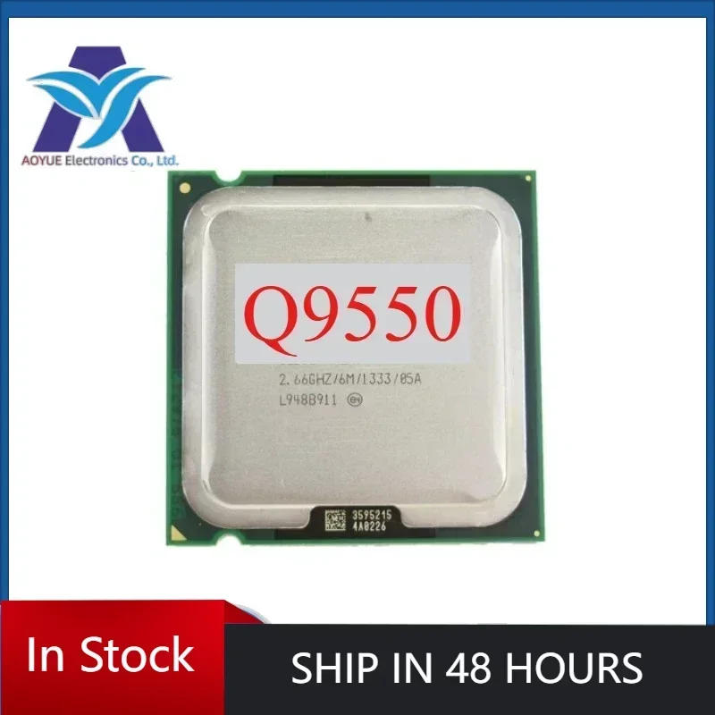 1pcs/lot perfect test Core 2 Quad Q9550 Processor SLAWQ SLB8V 2.83GHz LGA 775 cpu