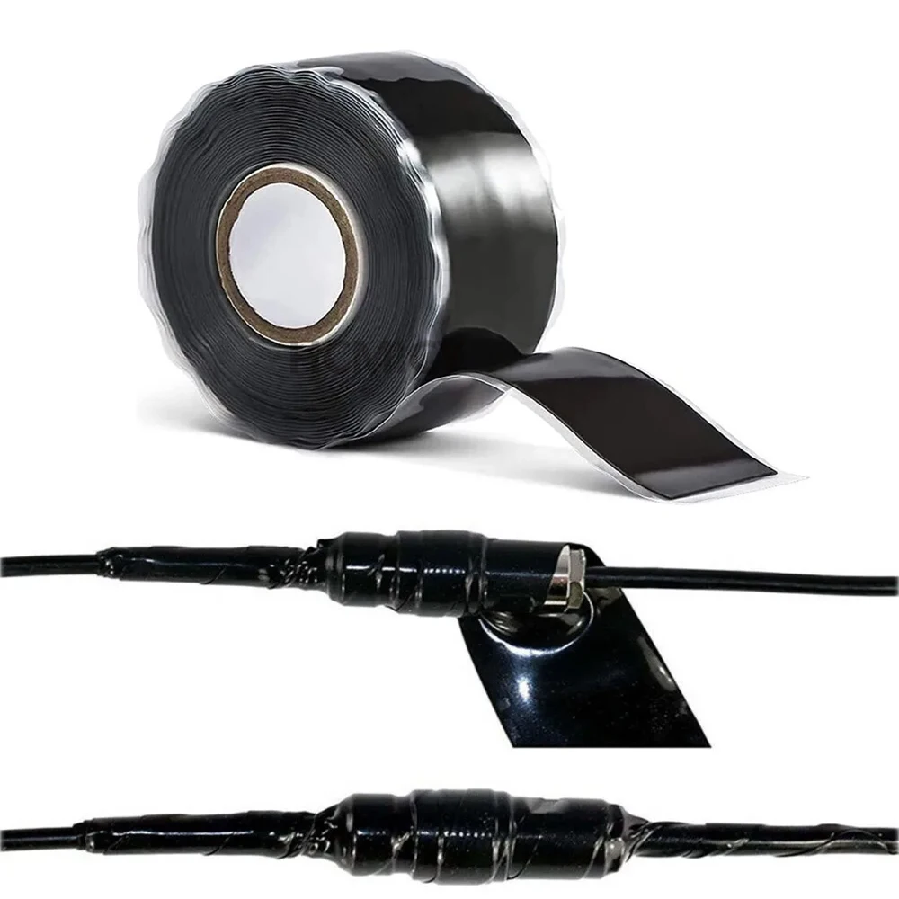 Self Fusing Silicone Sealing Tape Seal Self Fusing Silicone Tape Weatherproof for Emergency Pipeline Repair Bandage/Tool Fixing