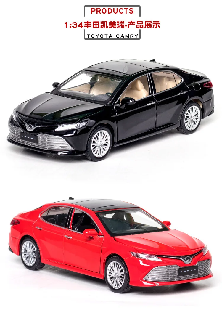 1:34 Alloy Diecast Metal Car Model for Toyota CAMRY Miniature Collection Diecast Model  Car Suit Toys for Children Birthday Gift