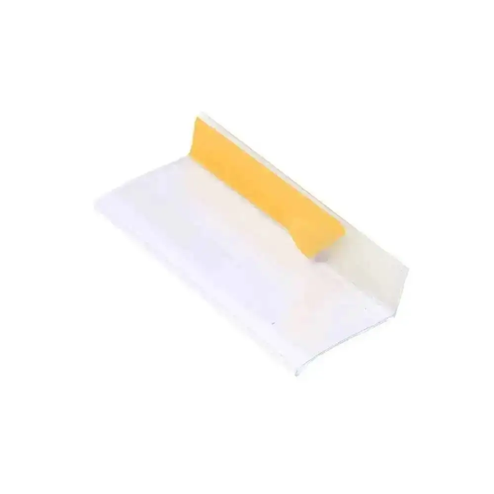 4 * 10 cm selbstklebende Kunststoff-Hängelaschen für den Einzelhandel, Waren-Preisschild-Halter, Etiketten-Display-Streifen