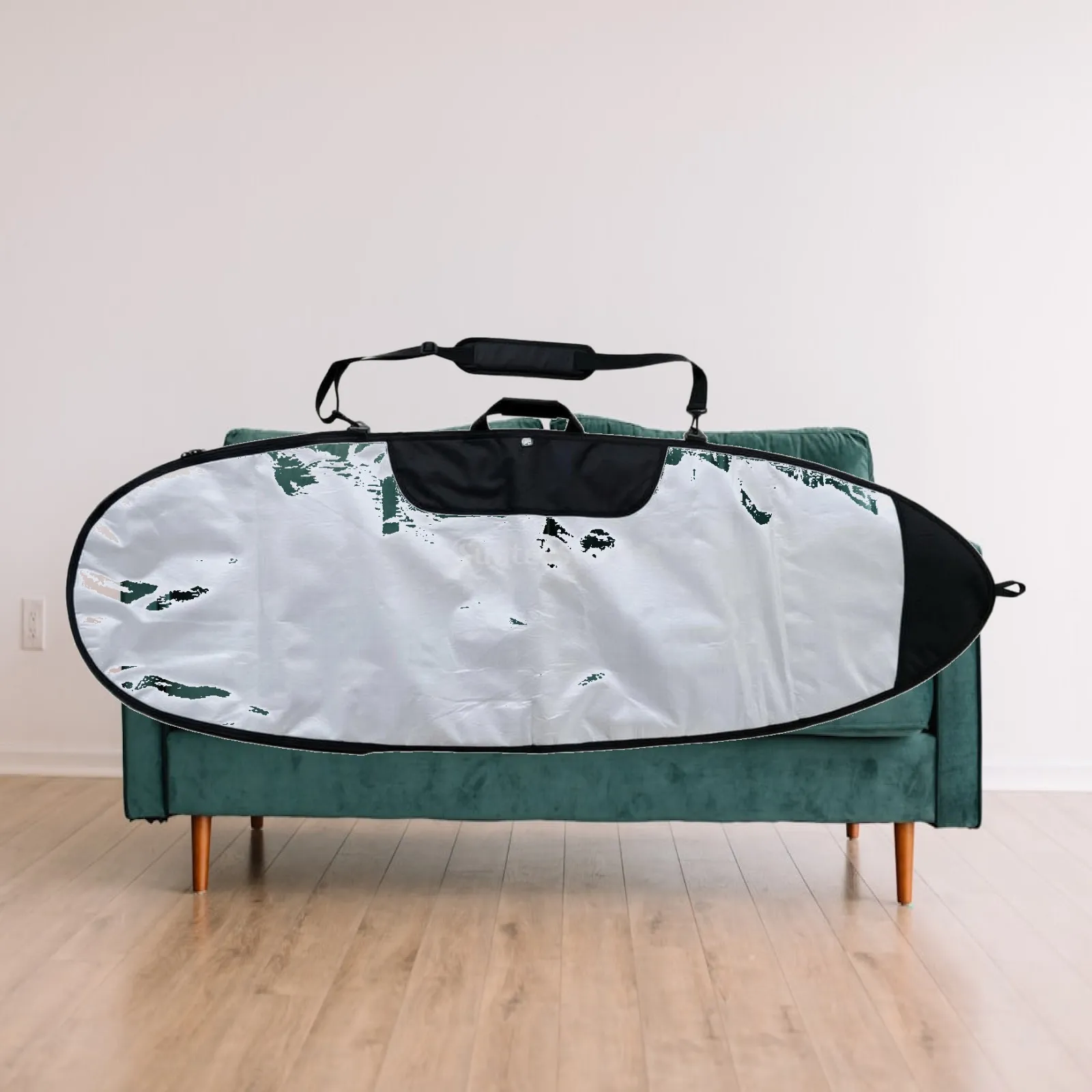 Surfboard Bag with Shoulder Strap Reinforced Surfboard Bag with External Pocket Safeguarding Adjustable for Surfers, Beach Trips