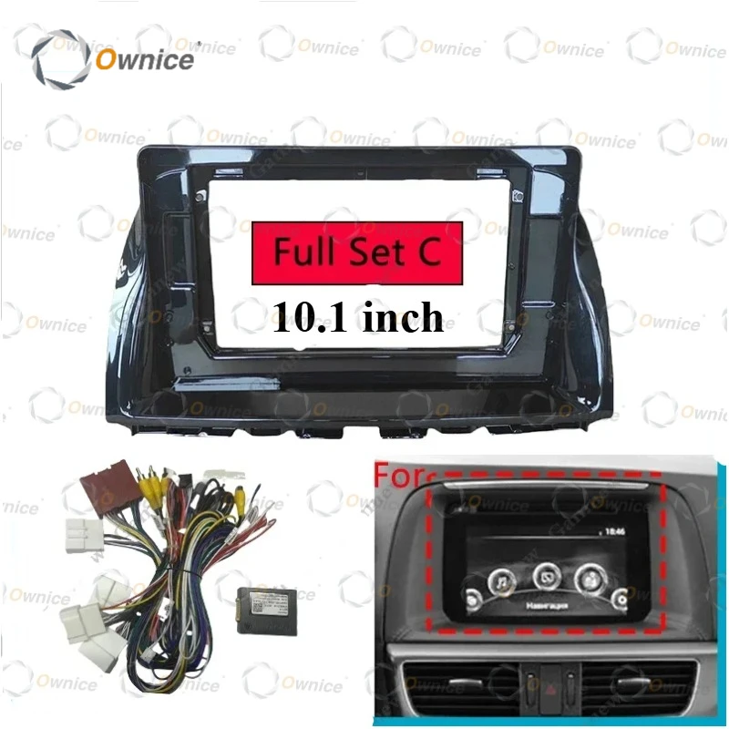 Ownice 10" Car Radio Frame Cable for Mazda CX5 CX-5 CX 5 2012 2013 2014 2015 Head Unit Frame Cable Audio Panel Frame Instrument
