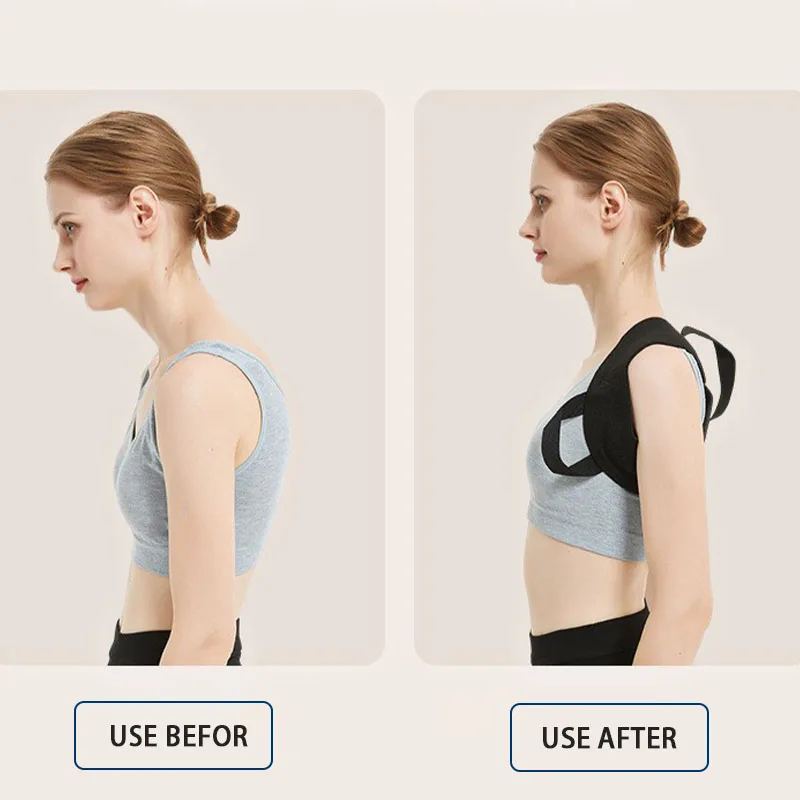 Black Fitness shoulder belt Bench Press Shoulder Training Belt Push up Chest Straight Back Correction Belt Open Shoulder