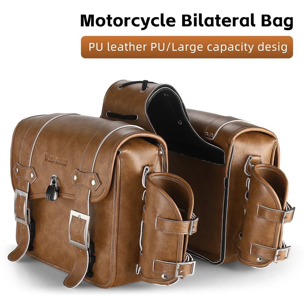 Motorcycle Rearseat Bag Large Capacity Motorcycle Bag Universal Motorcycle Riding Rear Bag Motorcycle Tools Storage Side Bag