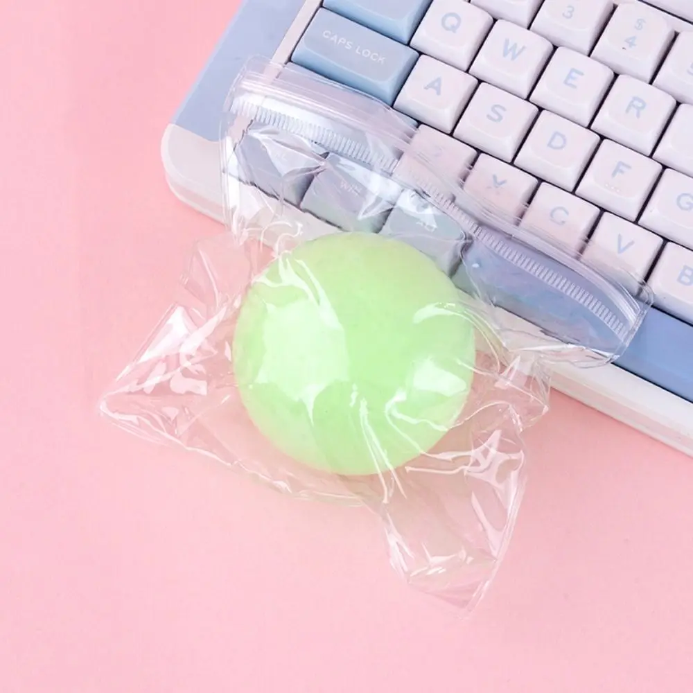 Blue Coconut Oil Squishy Ball Soft Slow Rising Ball Quick-rebound Squeeze Clear Jelly Transparent Crispy Handmade Ball