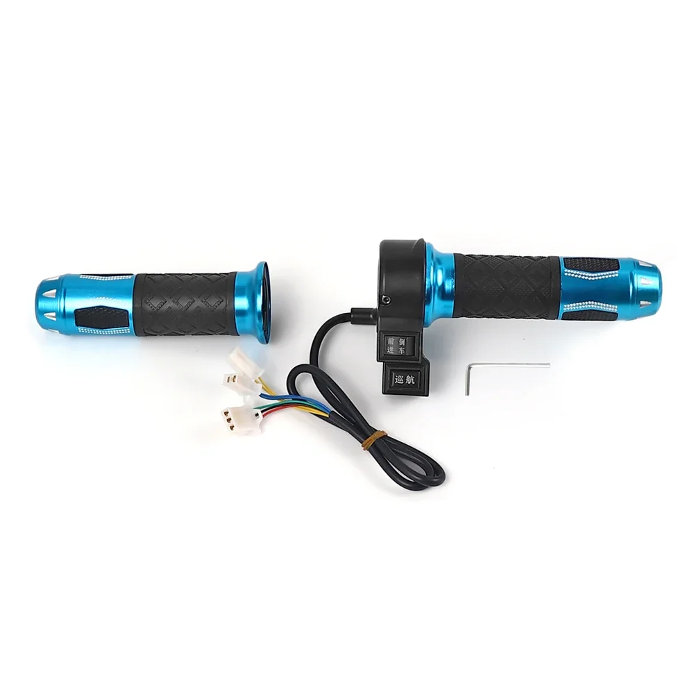 E-Bike/Electric Scooter Aluminum Alloy Accelerator Grip Twist Throttle Handle High Medium Low Speed /Forward Reverse Parts