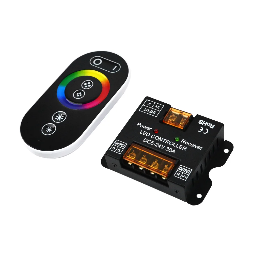 Télécommande tactile et variateur RF LED, RVB, CCT, couleur unique, lot de 2 ensembles