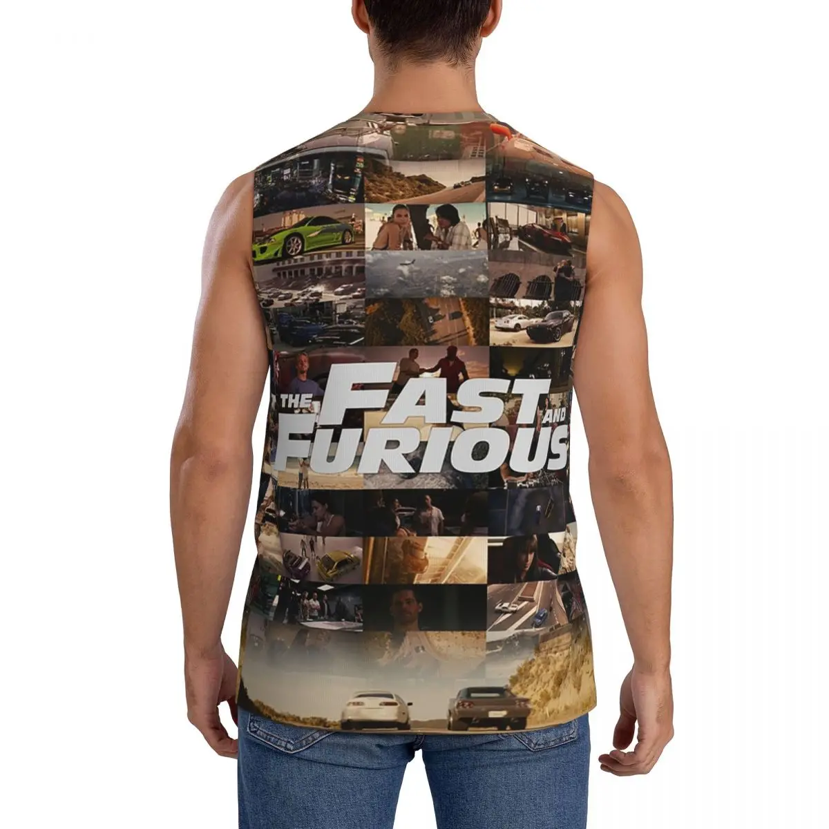 Fast And Furious Legends Tribute Men Printed Sleeveless T-shirt Casual Hip Hop Street Style Beach Holiday Tank Tops - view 6
