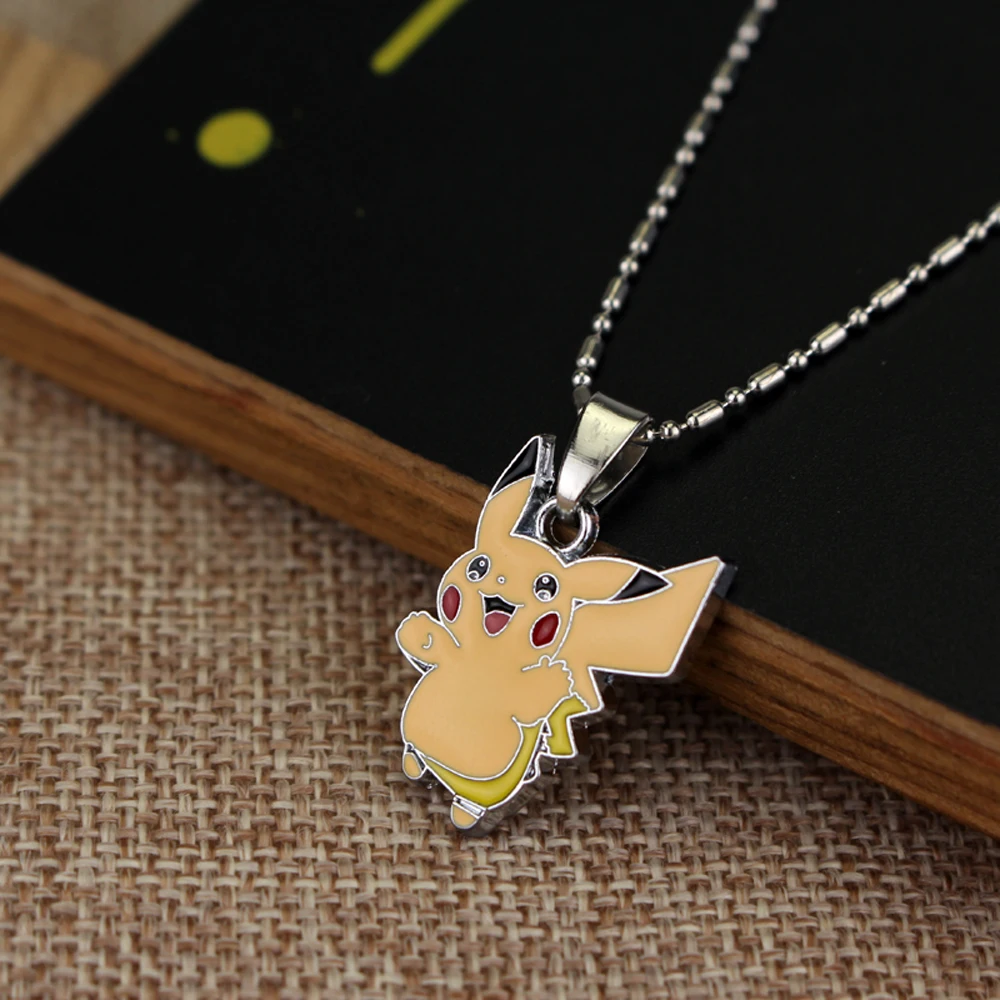 Эмалированное-ожерелье-с-рисунком-Покемона-Пикачу-милый-модный-кулон-аксессуар-для-украшения-фестиваля-вечеринки-изысканный-подарок