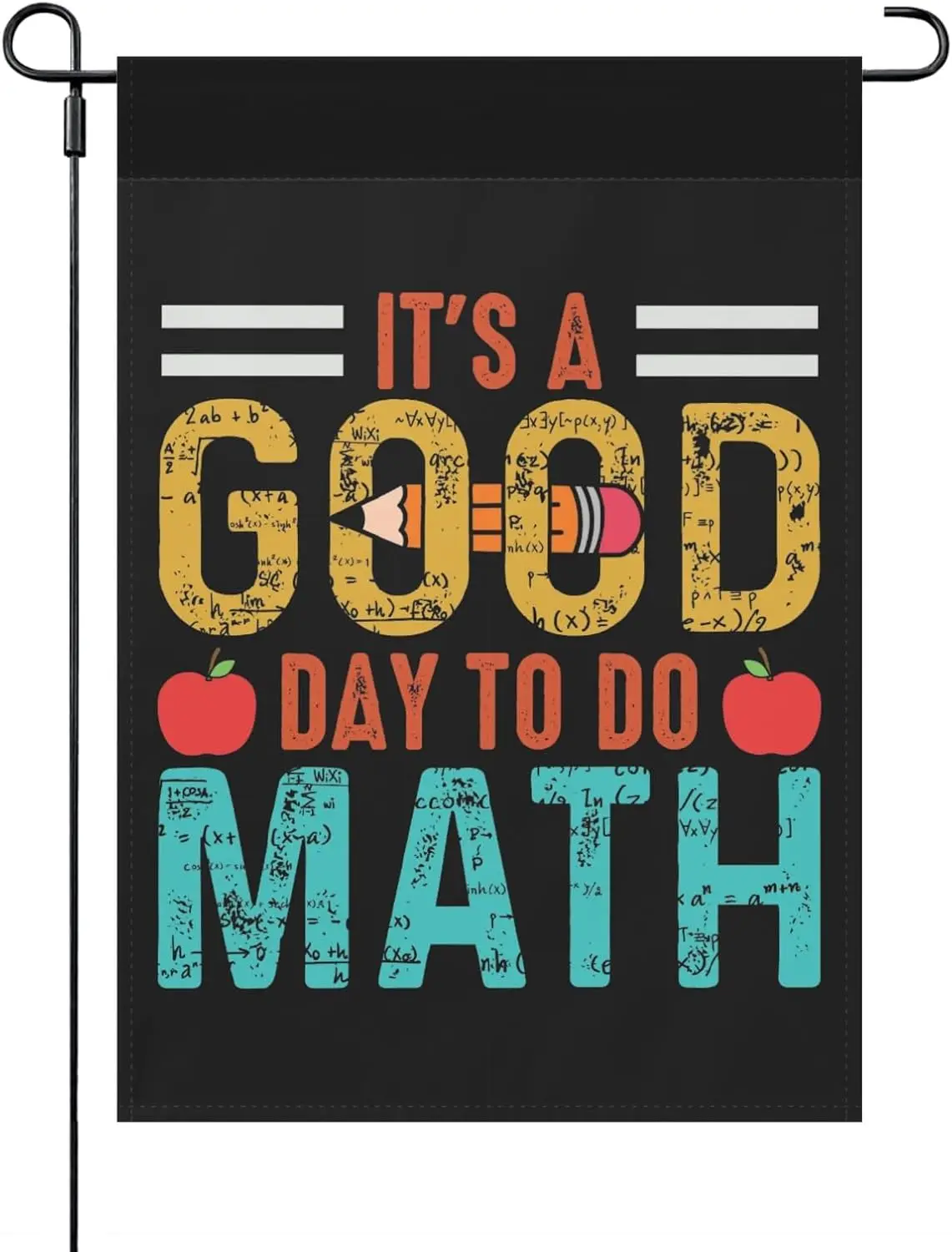 Garden Flags it's a goods day to do math with apples Garden Flags One SizeRetro Yard Flags Beach Funny Garden Flag Yard Sign yyi