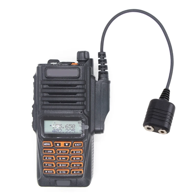 Baofeng-walkie talkie UV-9R plus UV-XRに適した2ピン防水アダプターケーブル,UV-5R UV-82 UV-S9