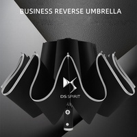 Automatic Umbrella with Reflective Stripe Reverse Led Light Umbrella For DS SPIRIT DS3 DS4 DS4S DS5 5LS DS6 DS7 WILD RUBIS