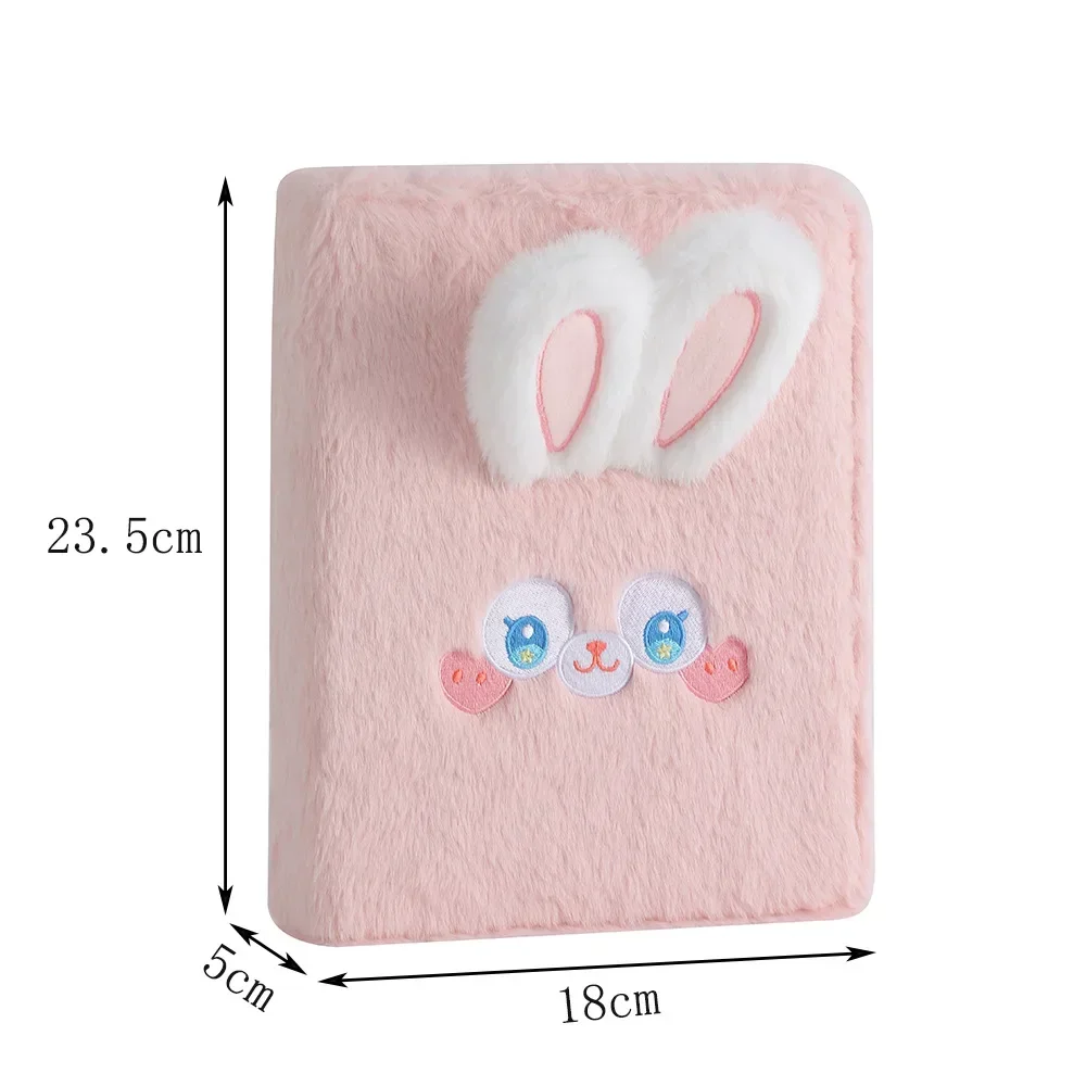 Kawaii Plush A5 Binder Photocard Holder Kpop Idol Photo Album Photocards Collect Book Cute Rabbit Stationery Picture Albums