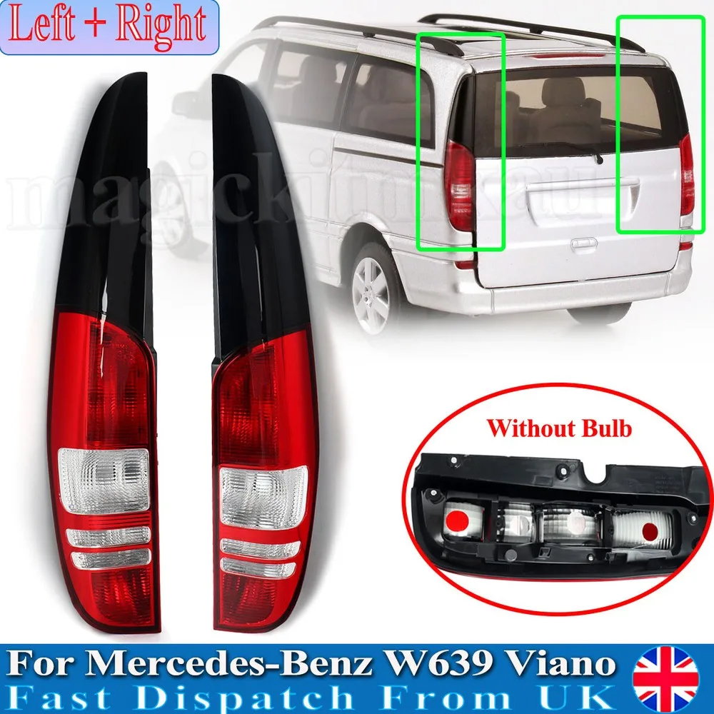 Rear Bumper Tail Light For Mercedes Benz Viano Series W639 Diesel Bus 2010-2014 Without Bulb Taillight Assembly Brake Lights