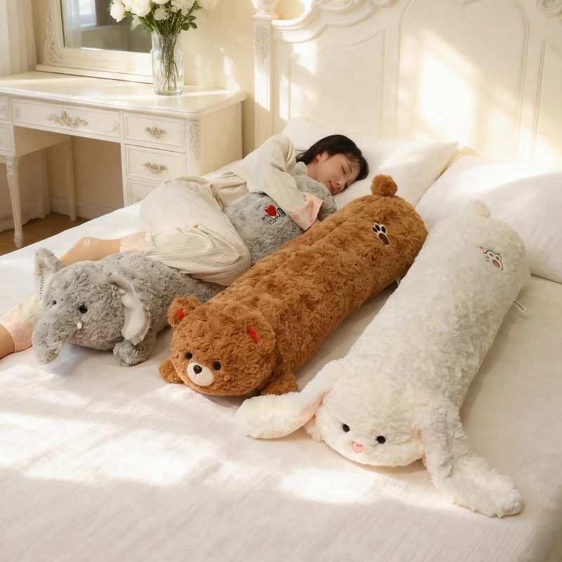 

100 см мягкий кролик медведь, длинная кукла, плюшевая игрушка, мягкая мультяшная животное, панда, детская подушка для сна, утешающая подушка для ребенка, подарок на день рождения