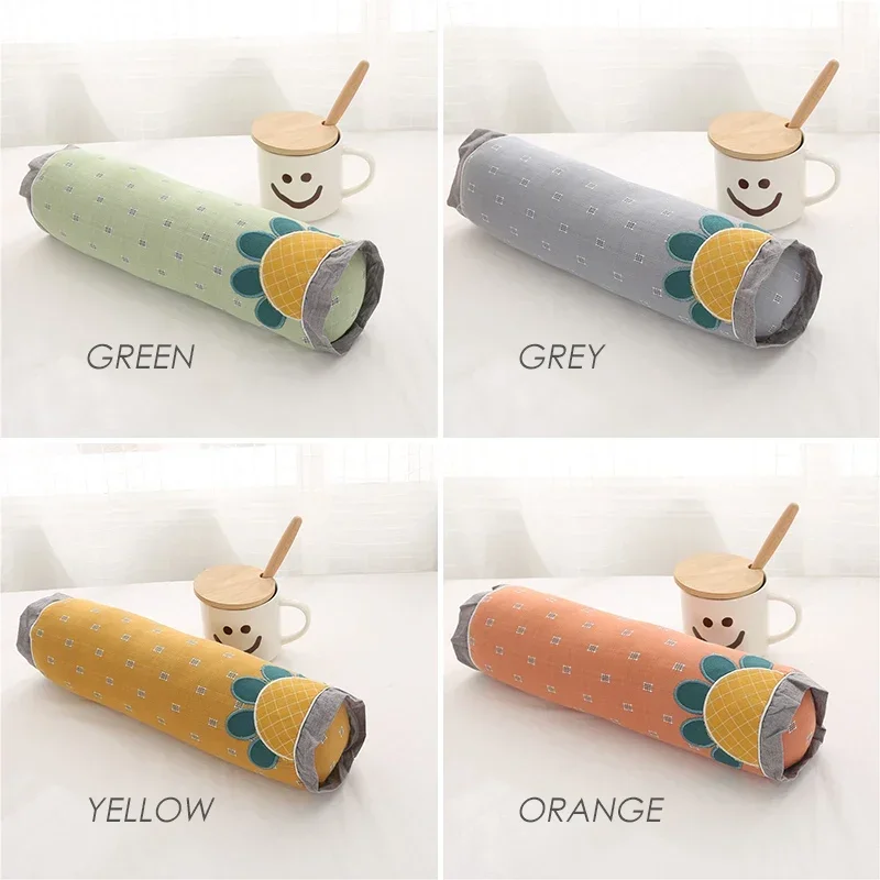 10x38cm Chinese Classical Flower Pattern Long Cylindrical Pillow Sofa Candy Shaped Cushion Cover Backrest Waist Pillow image 4