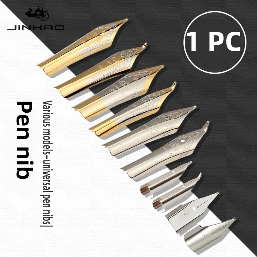 

1PC JINHAO Fountain Pen Iridium Replaced EF/F/M Nib For 9019/X159/82/82 mini/100/9056/9036 Office School Supplies Stationery