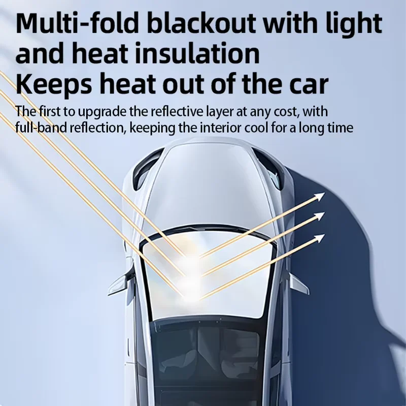 For BYD Atto 2 Yuan UP Car Windshield Sun Shade Blocks UV Ray Reflector Auto Window Visor Shield Cover Foldable Parasol 1 Pc's