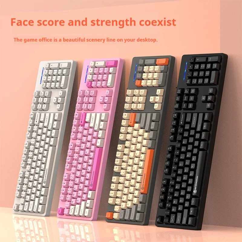 2024 New K600 Business Keyboard With Three Color Combinations Beautiful Atmospheric Liquid Silicone For Comfortable Touch