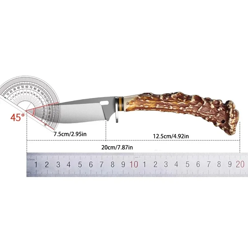 Handheld meat knife, fruit knife, household sharp high-hardness knife, outdoor camping self-defense multifunctional knife DS9195