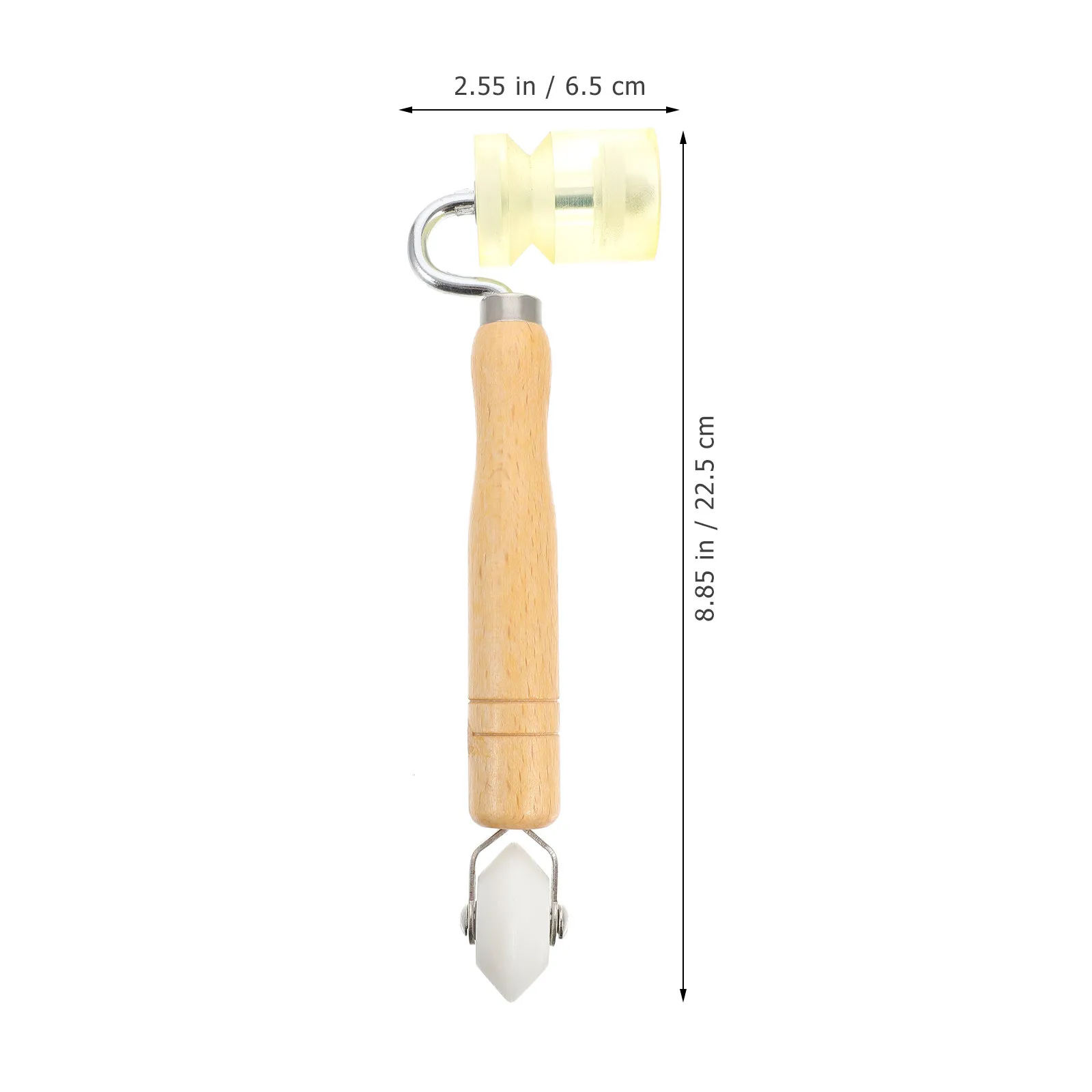 1Pcs Pressure Roller Wooden Handle Seam Wheel Wallpaper Construction Tool for Wall Covering Vinyl Fabric Adhesion DIY
