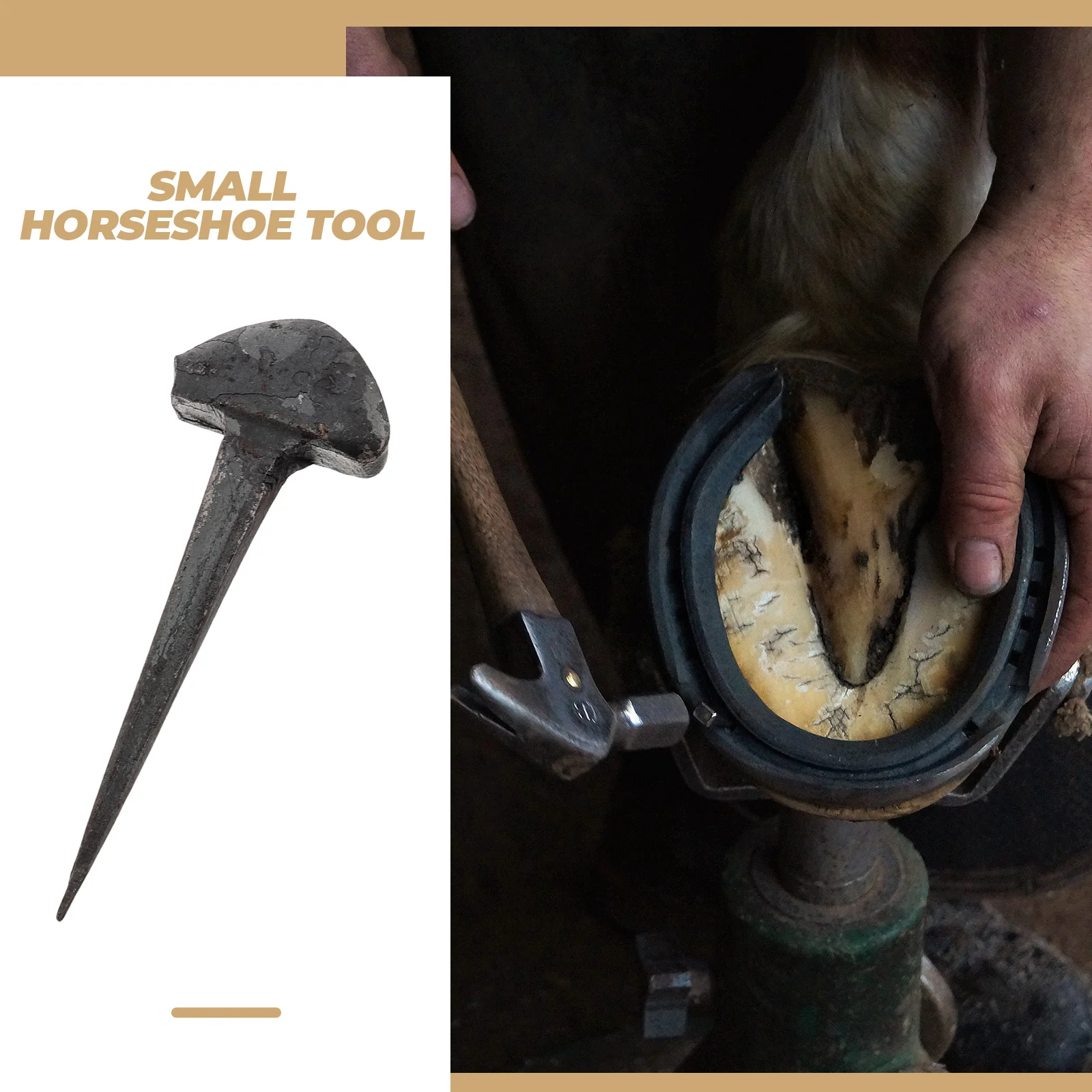 50 قطعة من أظافر حدوة الحصان المتينة بتصميم مدمج للمناظر المهنية وأصحاب الحصان ملحقات حدوة الحصان المحسنة والثبات #3