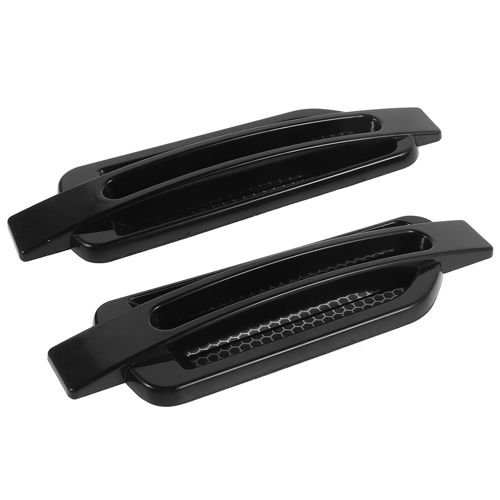 1 Pair Shark Gill Car Stickers Realistic Design Durable Waterproof Vinyl Decals For Car Side Hood Vent Decoration Automotive