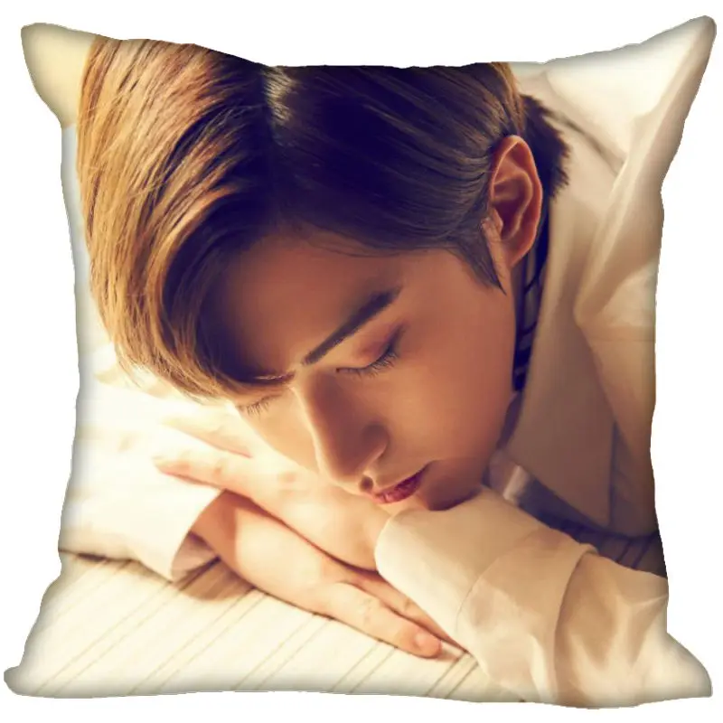 Block B Pillow Cover Bedroom Home Office Decorative Pillowcase Square Zipper Pillow Cases Satin Fabric Eco-Friendly 0519