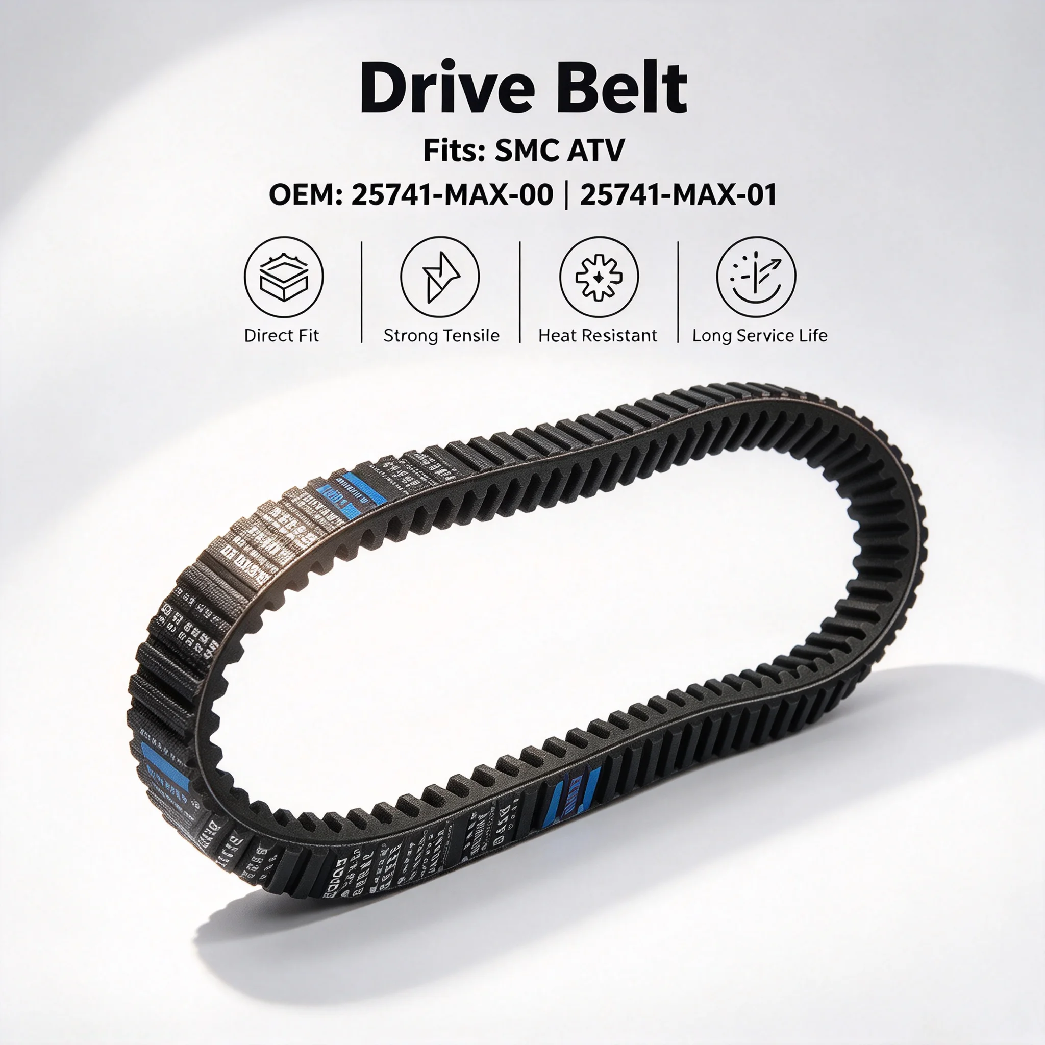 25741-MAX-00 25741-MAX-01 Transmission Drive Belt For SMC ATV Max 700 Max 700LE Jumbo 700  Jumbo 720R 4x4  Jumbo 720R 4x4 MAX