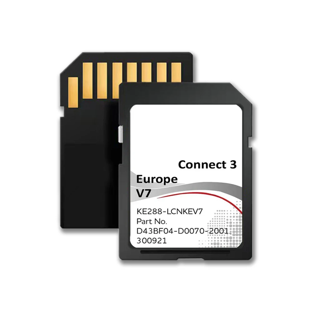 2025 أحدث تحديث خريطة Connect 3 V7 Sat Nav SD Europ لسيارة Nissan Juke Note Leaf Navigation GPS Card