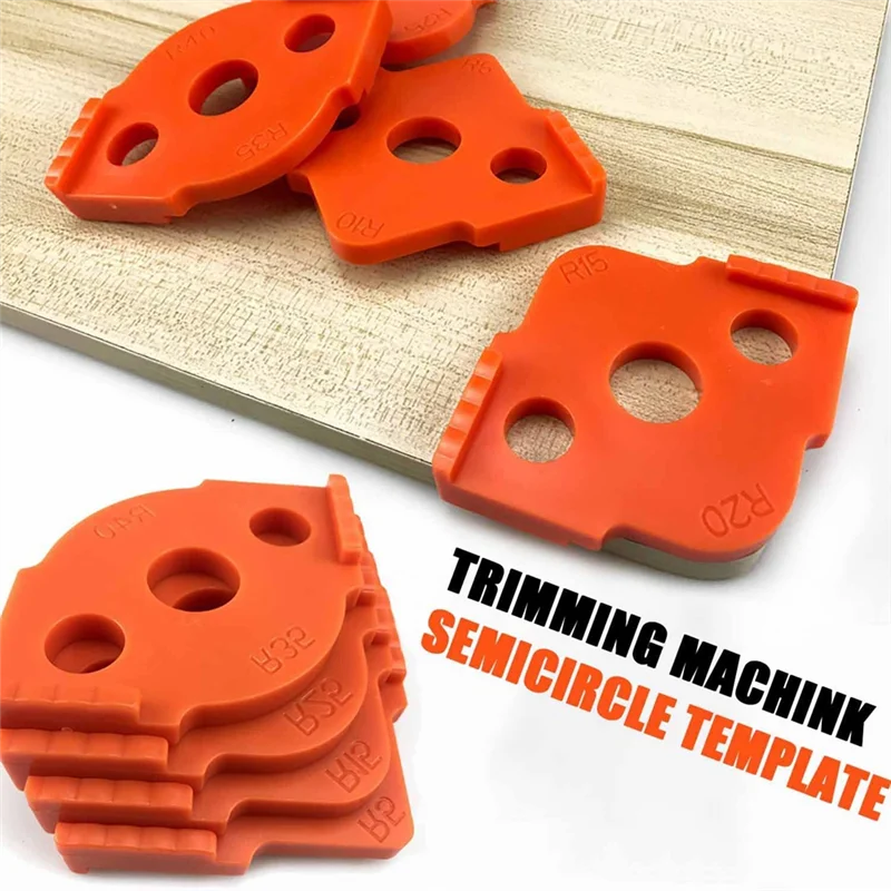 4-teiliges Set Radius Jig-Fräsvorlagen, ABS + CNC-Fräsvorrichtung mit hoher Härte, Ecken R10-15 R25-35 R20-30 R30-40-N38R