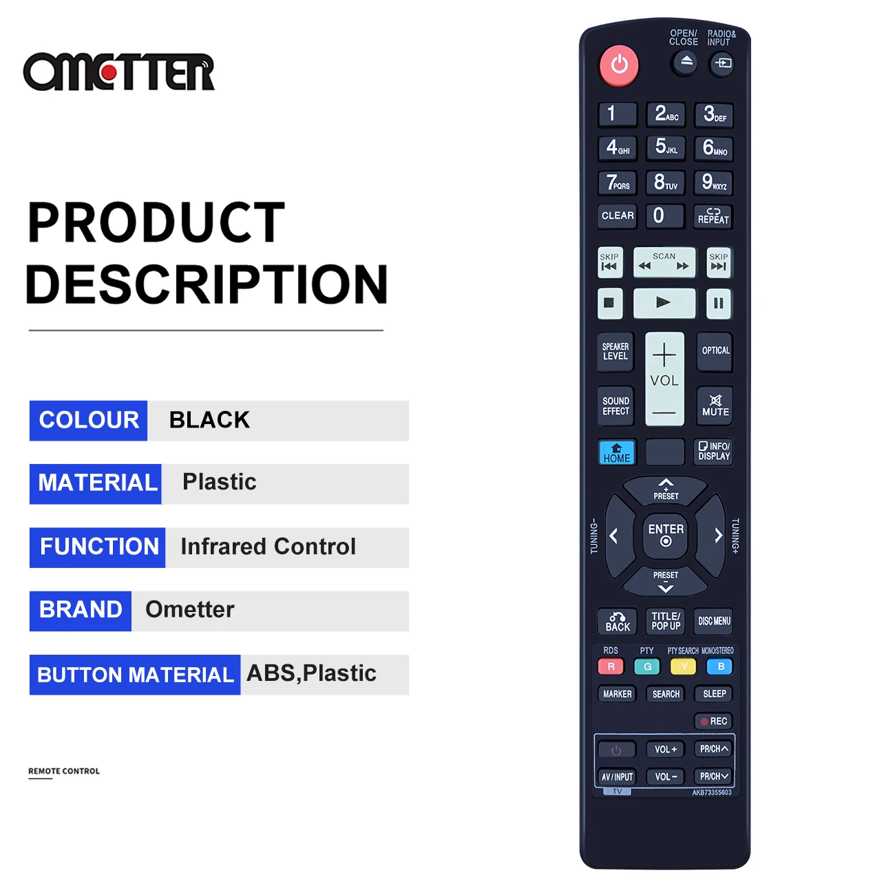 Nowy pilot zdalnego sterowania AKB73355603 do blu-ray systemu hi-fi FX166 FXS166V FX165DAB