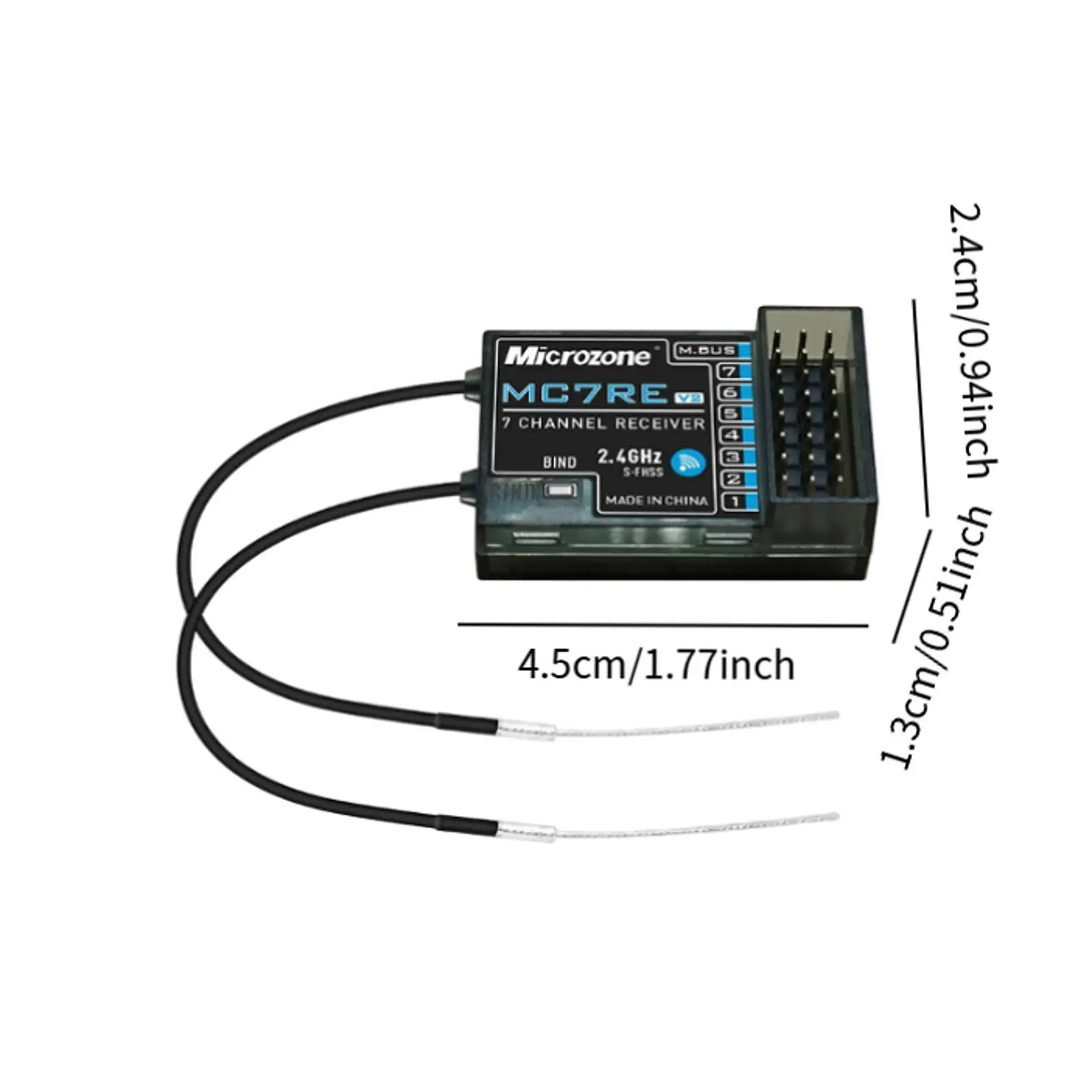 MC7RE Mini Receivers DC3.5V-7.4V Radio System 6Channel