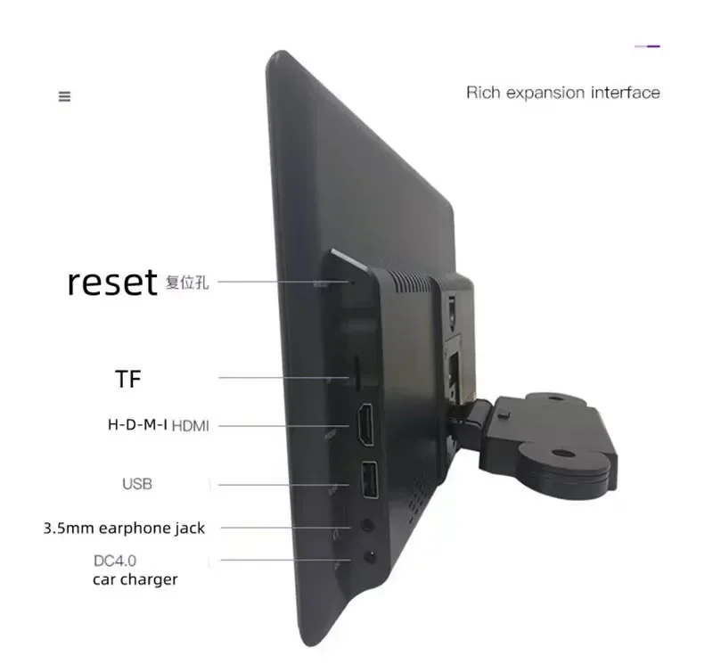 Universal car entertainment headrest monitor advertising monitor seat display Screen for Cars Taxi