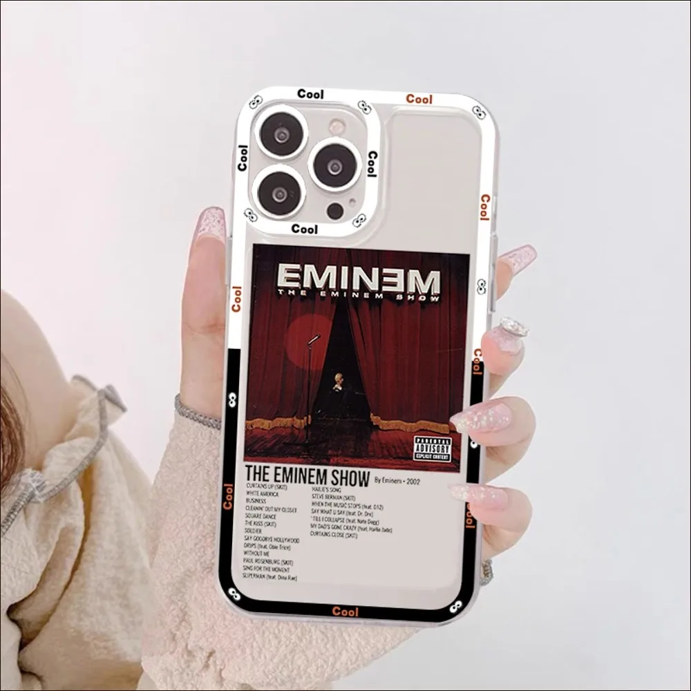 Hop Rapper Eminem Rap Phone Case For IPhone 11 12 13 14 Mini Pro Max XR X XS TPU Clear Case For 8 7 6 Plus SE 2020