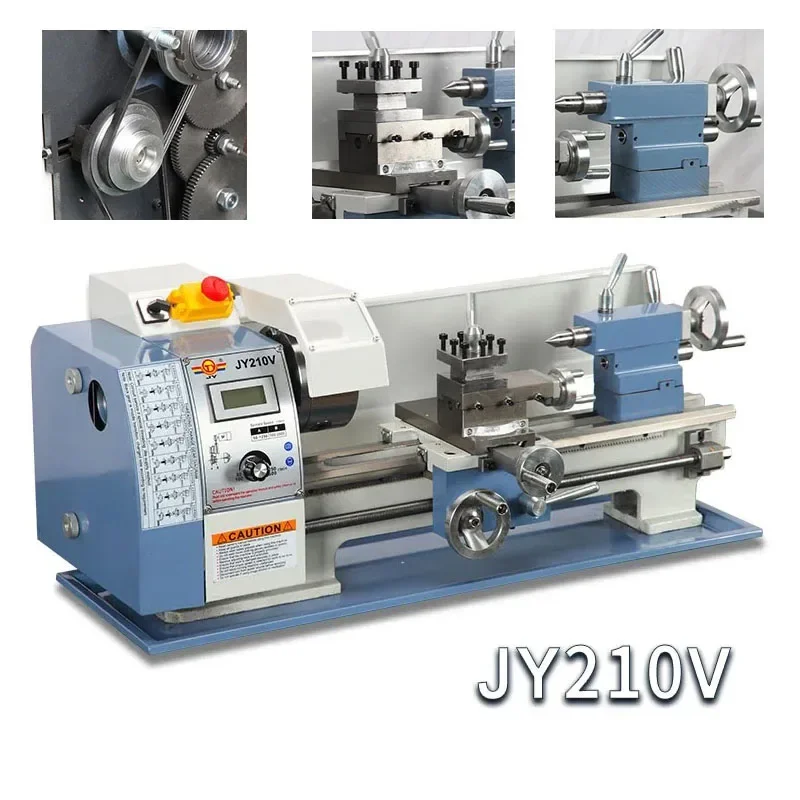 Multifunction Machinery Metal Processing Lathe High Precision Small Home Woodworking Lathe Drilling Milling Machine JY210V-800