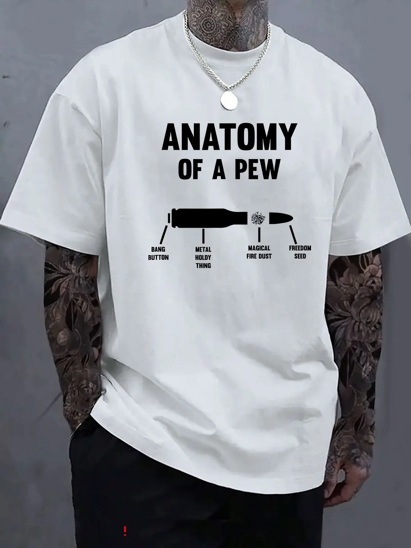 

Bullet Anatomy Printed T-Shirt, a New Fashion Trend That Is Suitable for Both Men And Women. It Is a Comfortable
