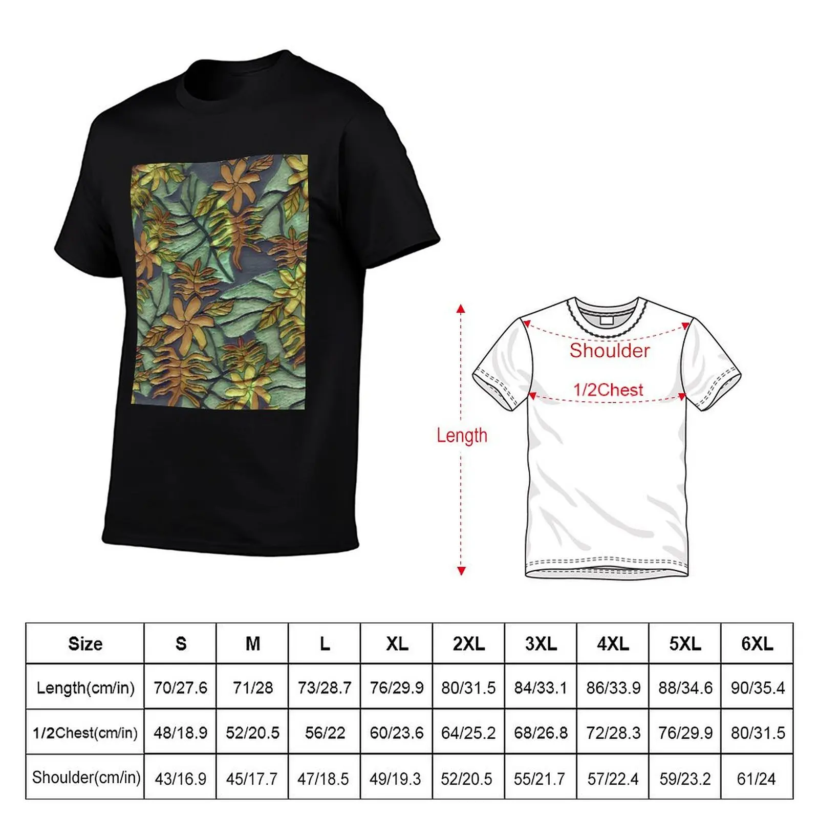 Tropical Mix in Oil T-Shirt anime stuff graphic t shirts mens designer t shirt