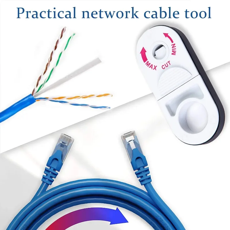 3-9.6 مللي متر العالمي شبكة سلك تجريد أداة ل Cat5E/Cat6/Cat7/Cat8 مقشر كابل محوري جيب مقشر كابل أداة #5