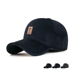 Autumn And Winter Cotton Hat With Fleece Warm Ear Protection Baseball Cap In The Old Man Hat