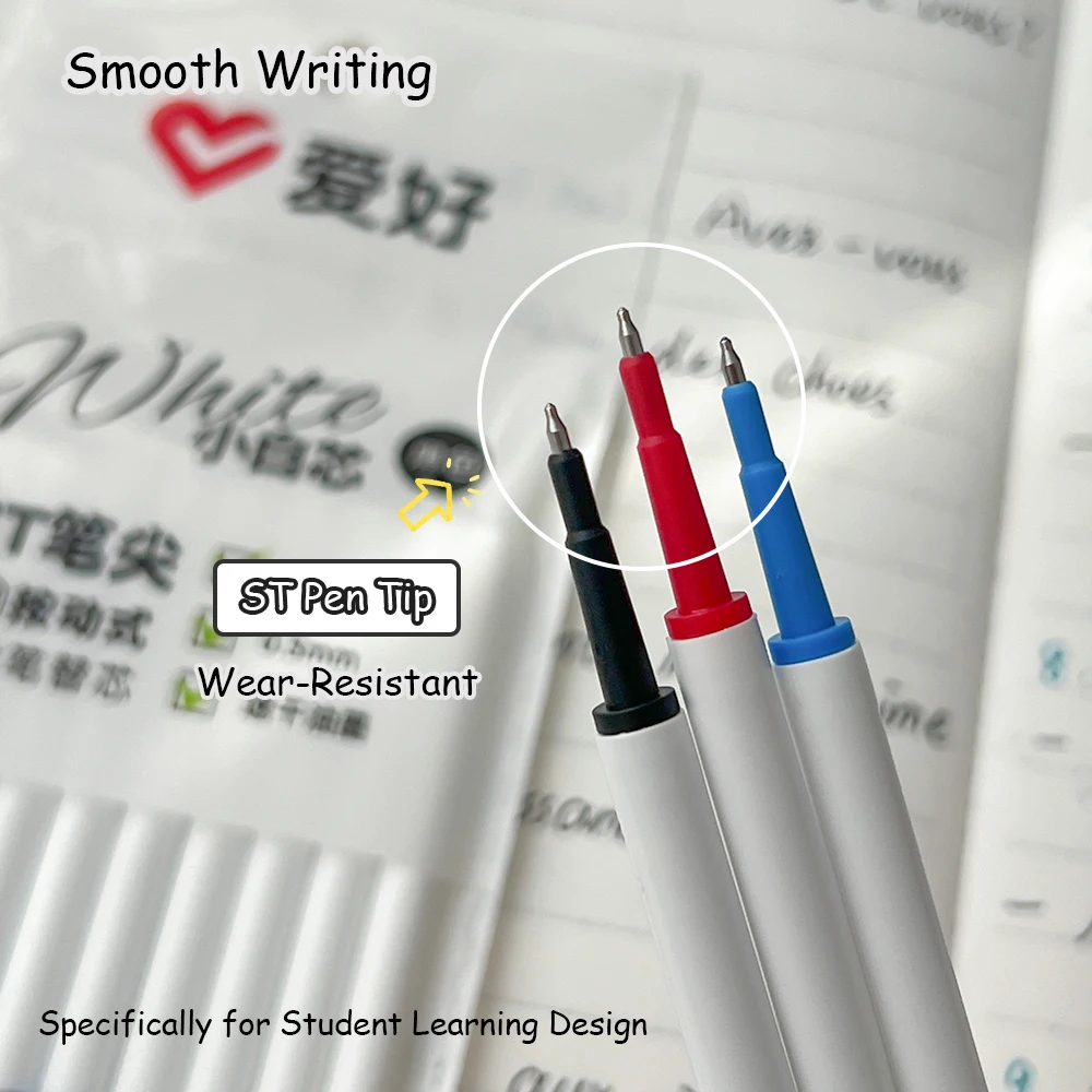 10 قطع من عبوات أقلام الجل العالمية لتعلم الطلاب والاستخدام المدرسي 11 سم عبوات سريعة الجفاف مثالية للكتابة اليومية