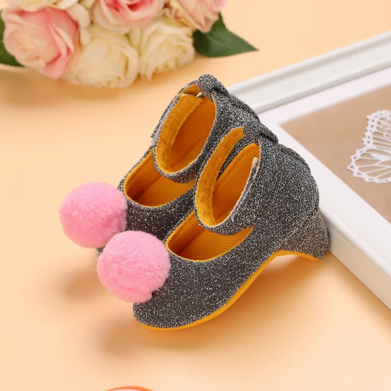 2026 New Infant Newborn Baby Girl High Heels Shoes Princess Bow First Birthday Party Shoes Photo Props Shoes 10CM / 10.5CM