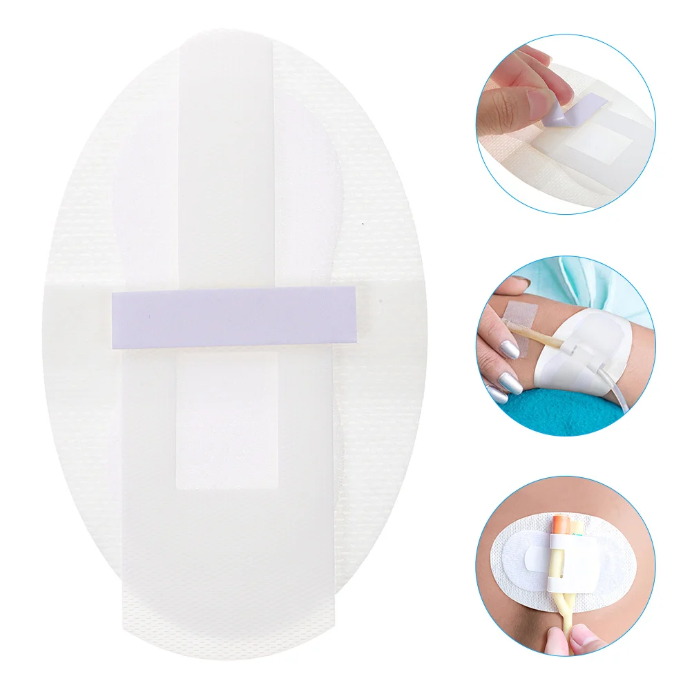 6 Pcs Catheter Fixation Breathable Holder Supplies Convenient Tube Sticker Adhesive Bag Retainer Stabilization Device Stickers