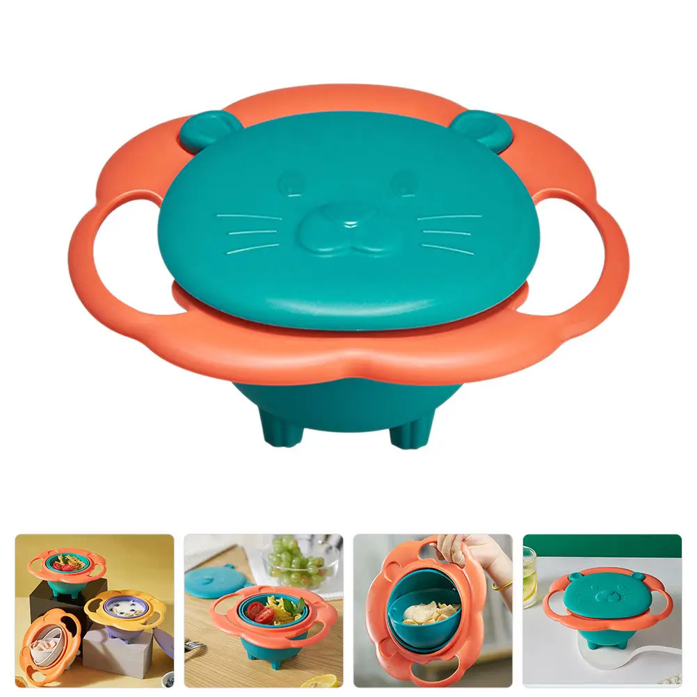 

Children Rotary Balance Bowl Rotate Spill Proof Toddler Bowl Spill Resistant Bowls for Bowls for Toddlers