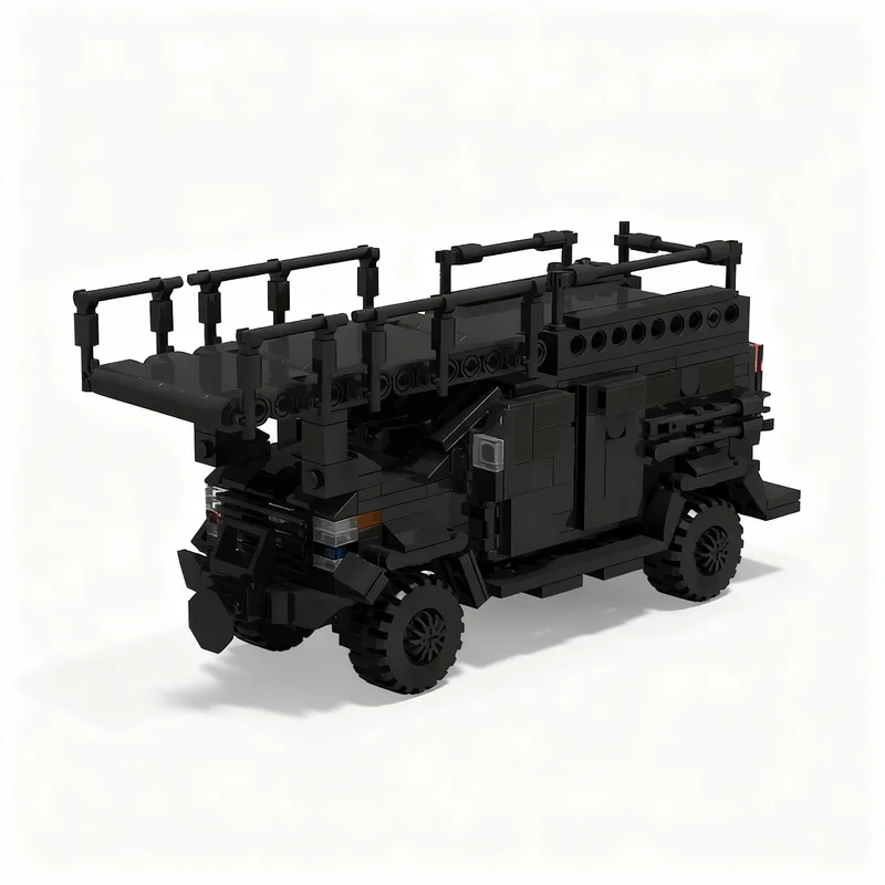 594 pièces MOC Lenco Elevated Tactics Bearcat City Police Model Building Blocks Architecture Toy Christmas Gifts DIY Kids Brick